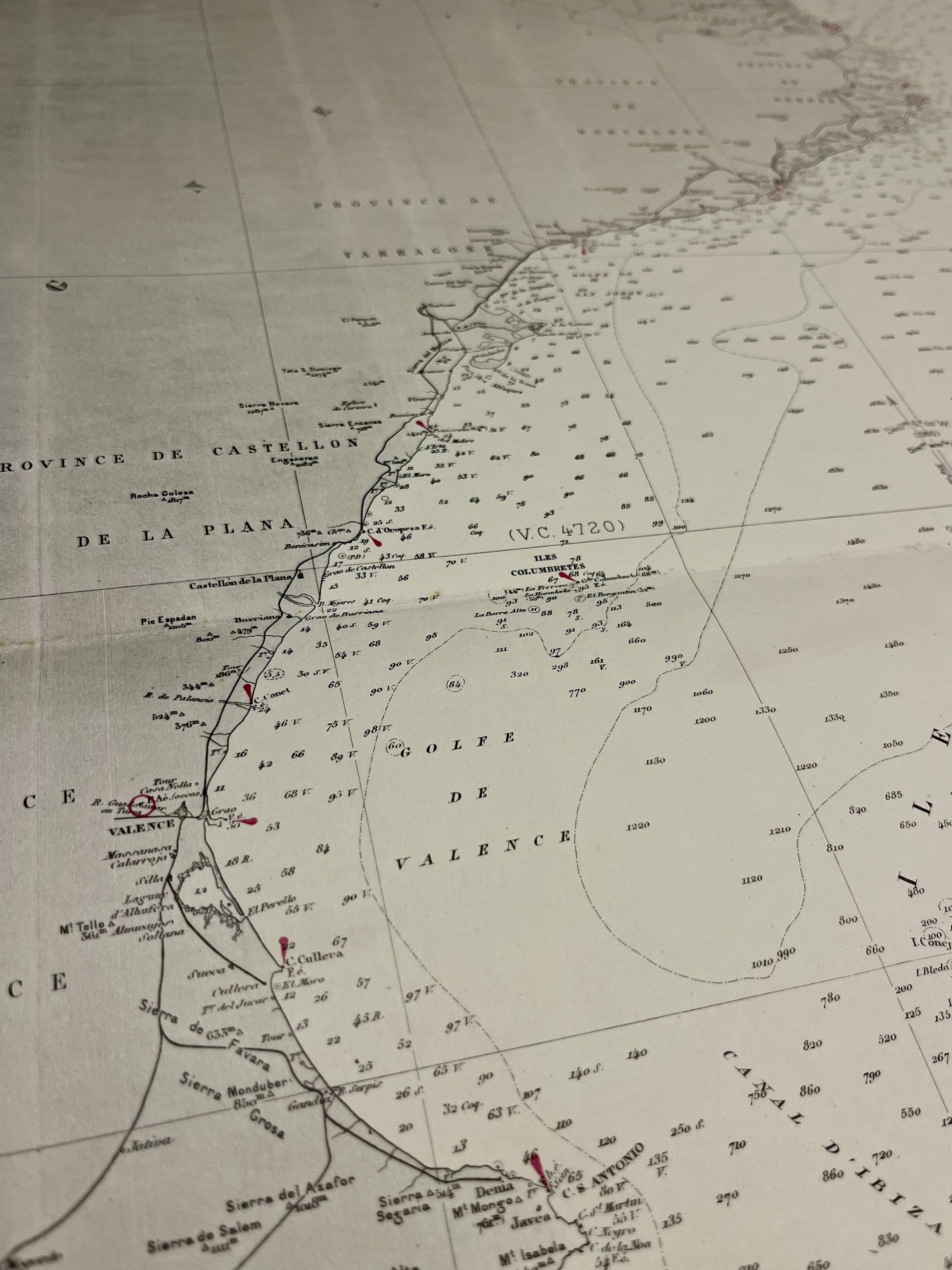 Carte geographique ancienne Mediterrannee Ouest