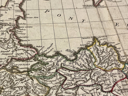 Carte geographique ancienne Mer Noire