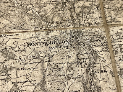 Carte geographique ancienne Montmorillon