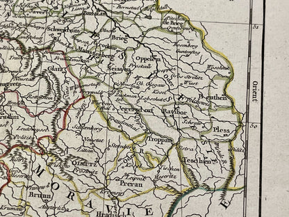 Carte geographique ancienne Moravie