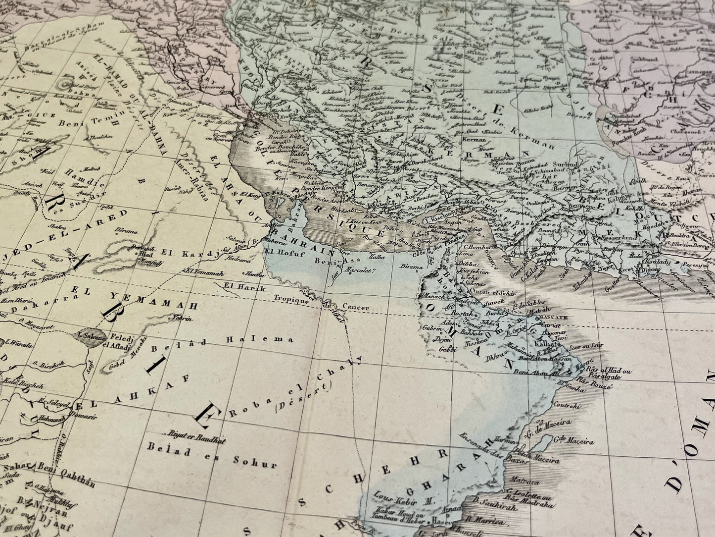 Carte geographique ancienne Moyen-Orient