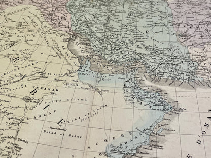 Carte geographique ancienne Moyen-Orient