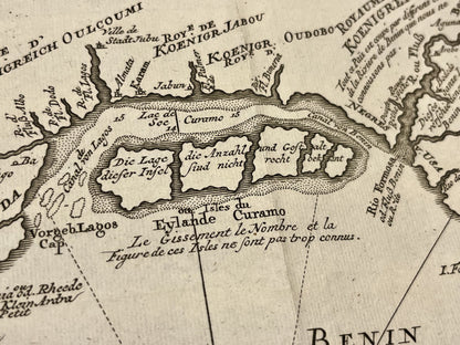 Carte geographique ancienne Nigeria