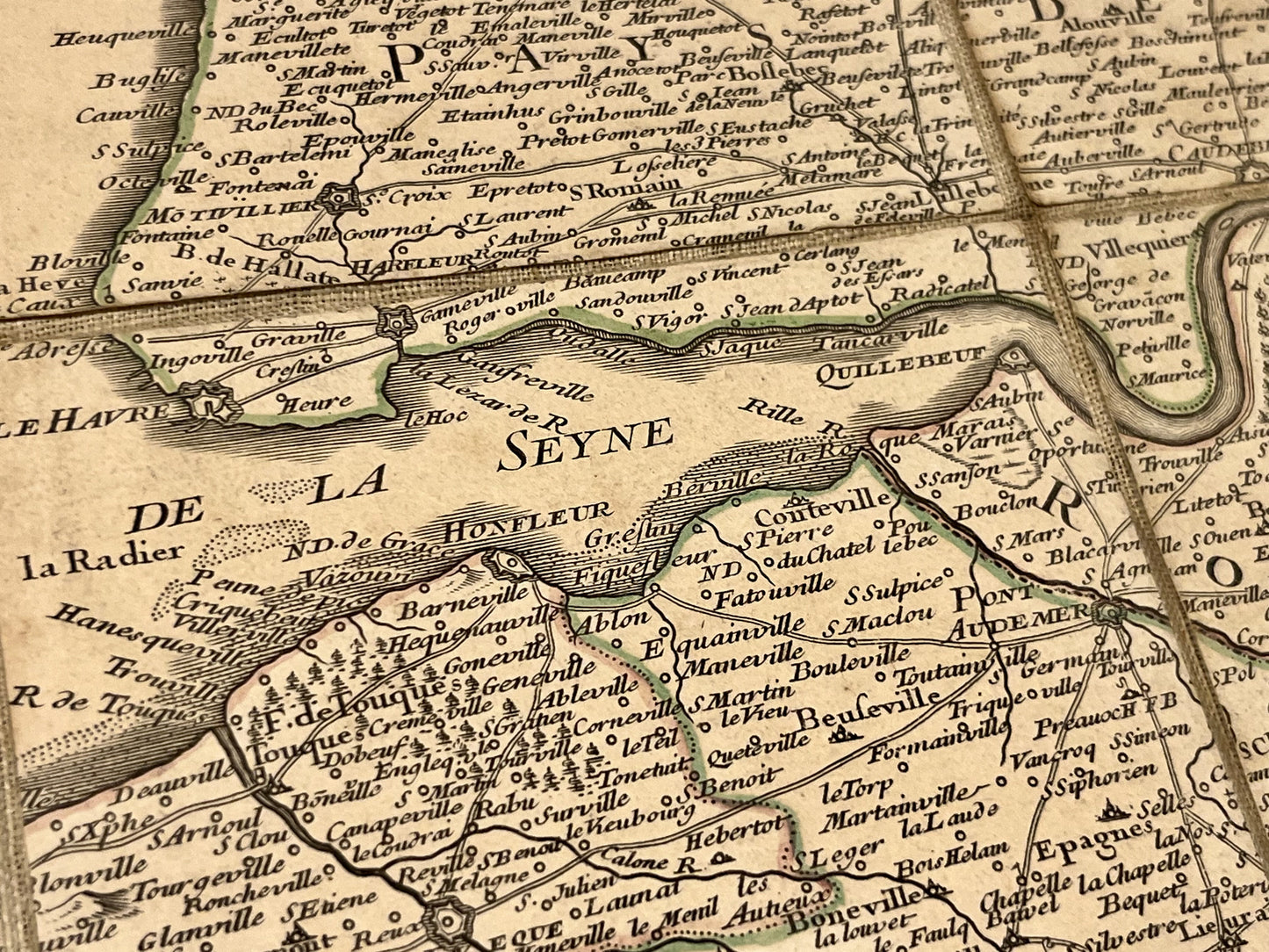 Carte geographique ancienne Normandie par Delisle