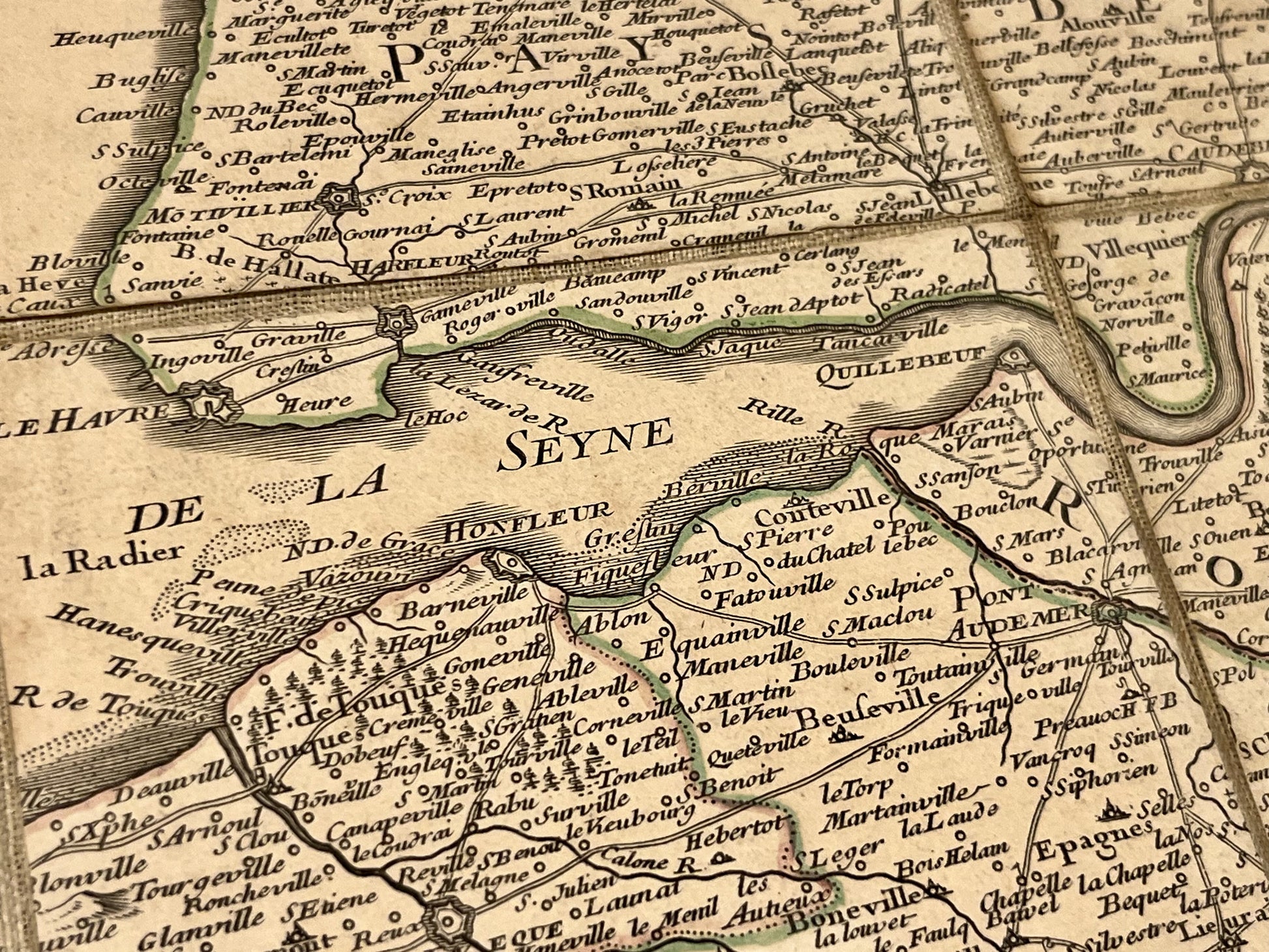Carte geographique ancienne Normandie par Delisle