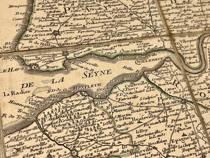 Carte geographique ancienne Normandie par Delisle