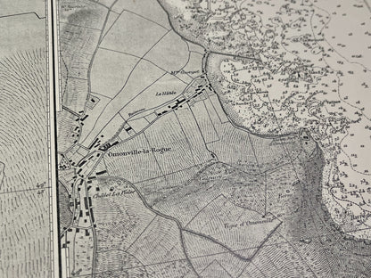 Carte geographique ancienne Omonville