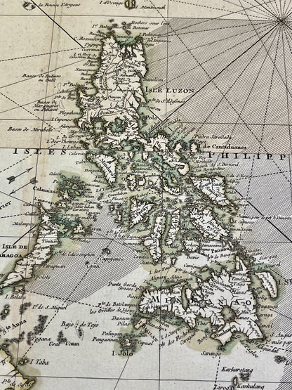 Carte geographique ancienne Philippines
