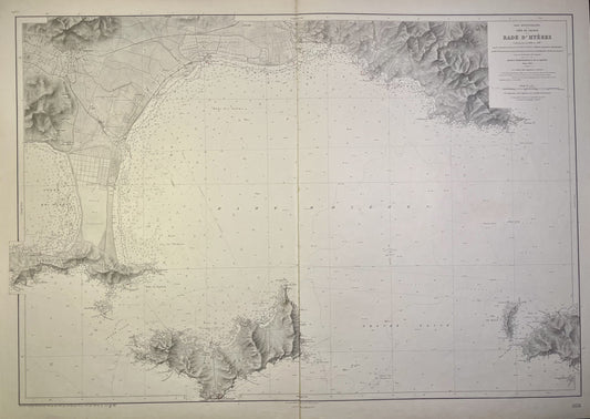 Carte geographique ancienne Porquerolles Hyeres