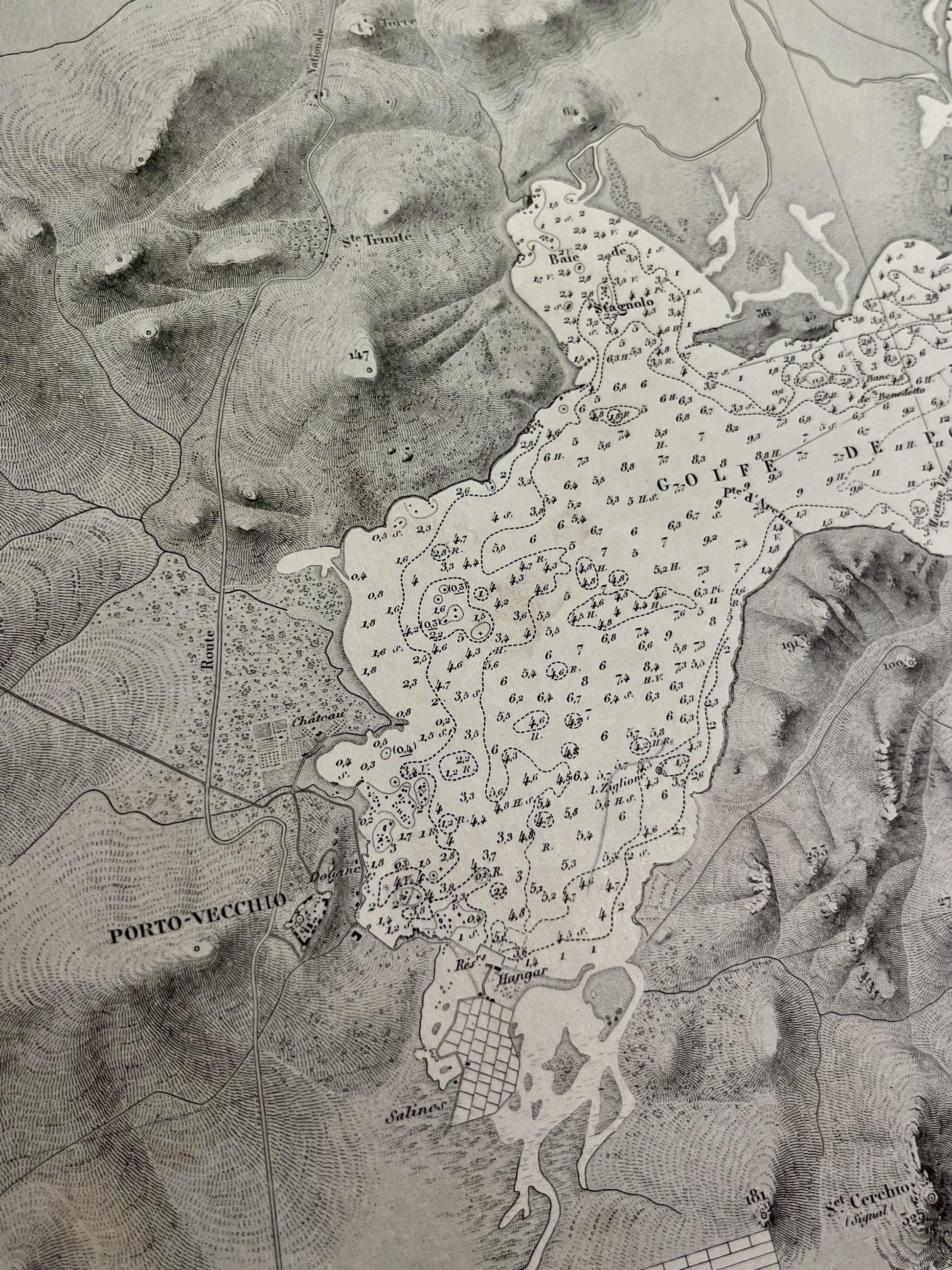 Carte geographique ancienne Porto-Vecchio