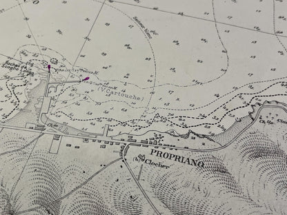 Carte geographique ancienne Propriano