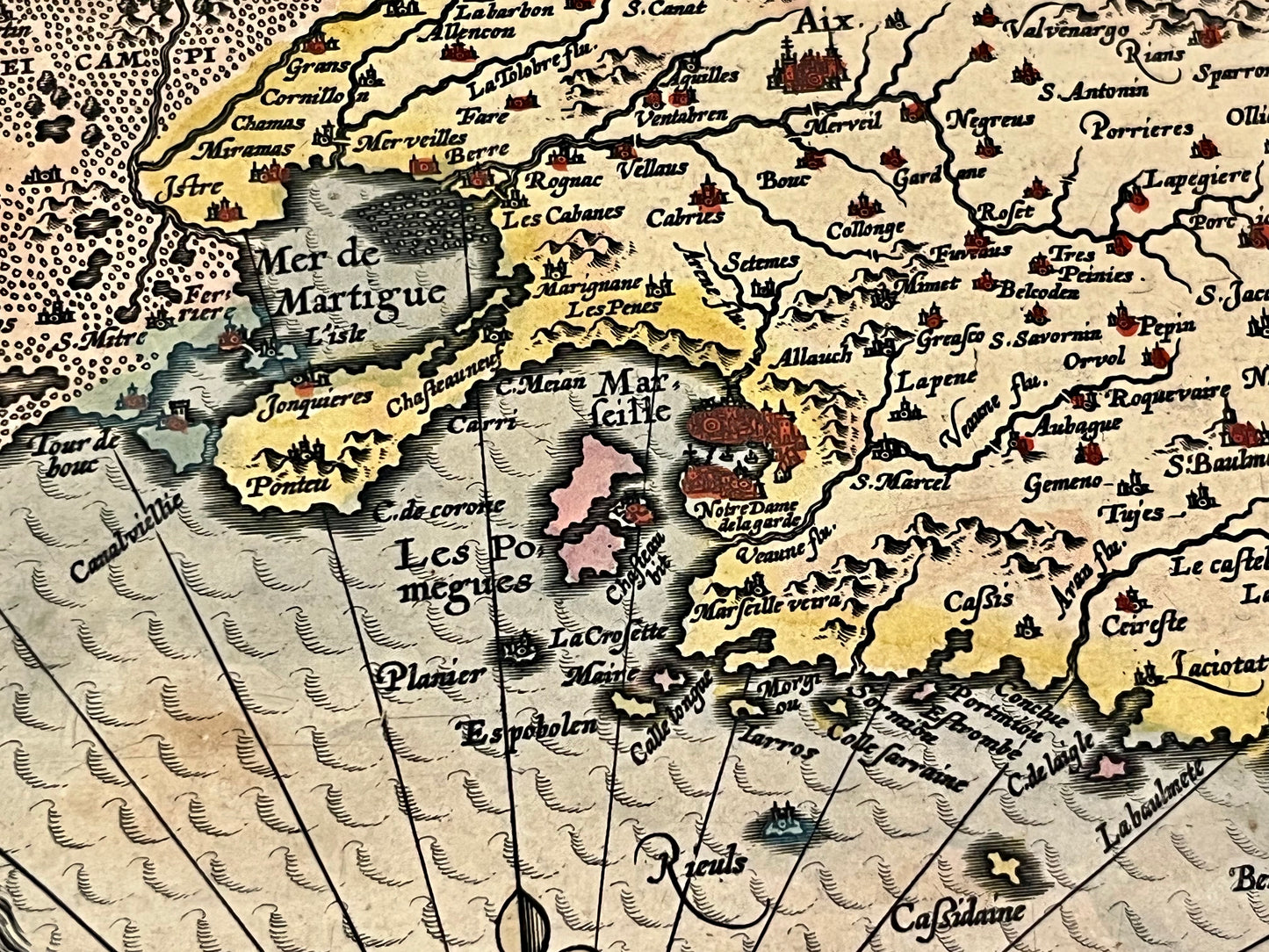 Carte geographique ancienne Provence