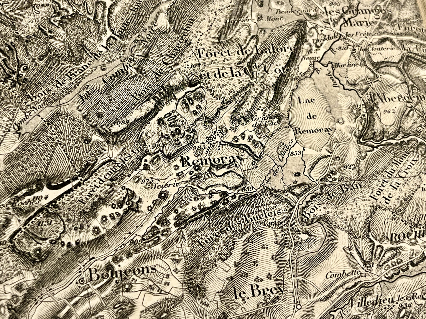 Carte geographique ancienne Remoray