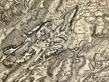 Carte geographique ancienne Remoray