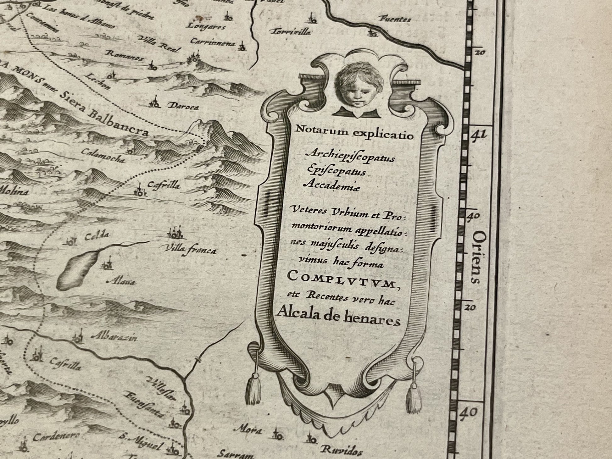 Carte geographique ancienne Royaume Castille