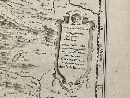 Carte geographique ancienne Royaume Castille