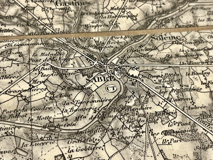 Carte geographique ancienne Sable
