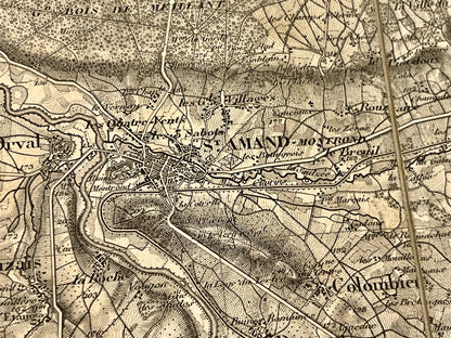 Carte geographique ancienne Saint-Amand-Montrond
