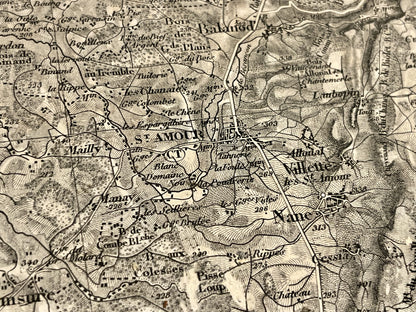 Carte geographique ancienne Saint-Amour