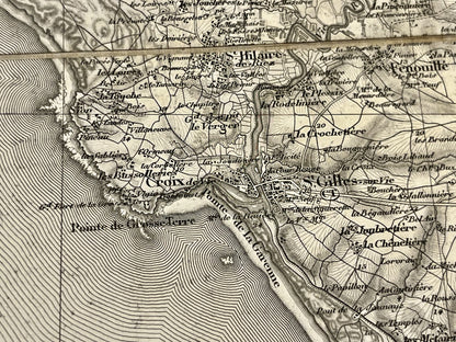 Carte geographique ancienne Saint-Gilles-Croix-de-Vie