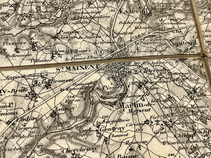Carte geographique ancienne Saint-Maixent