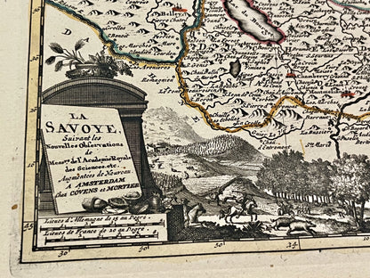 Carte geographique ancienne Savoye