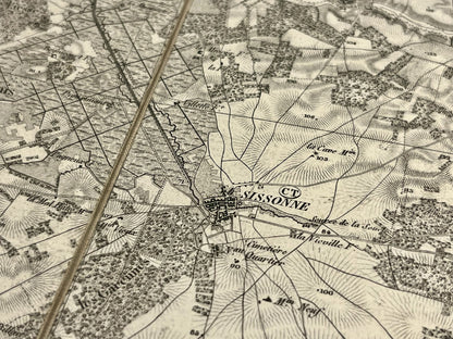 Carte geographique ancienne Sissonne