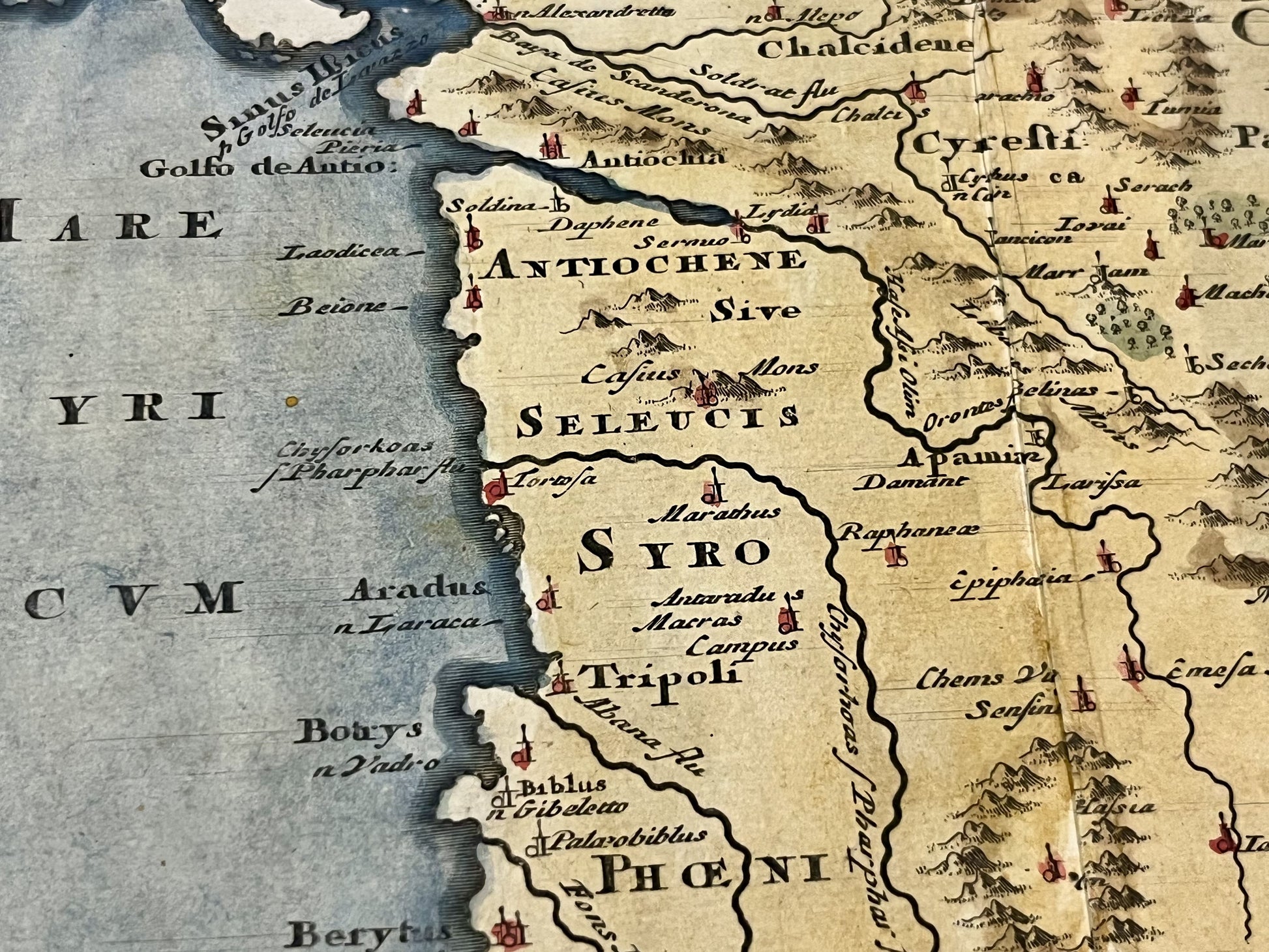 Carte geographique ancienne Syrie