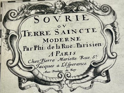 Carte geographique ancienne Terre Sainte