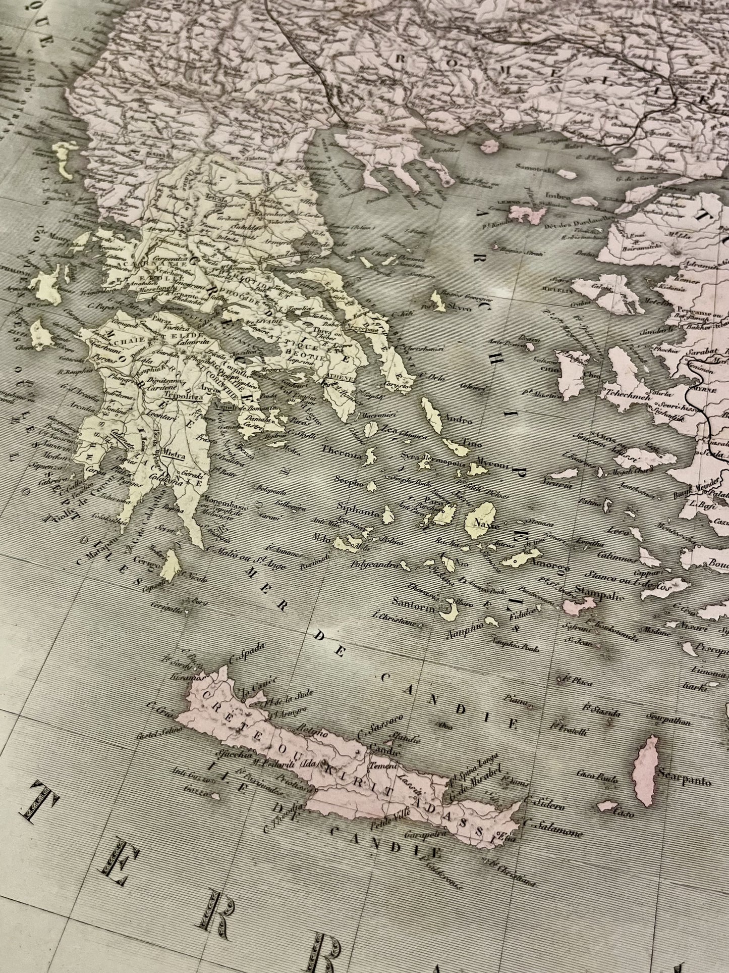 Carte geographique ancienne Turquie Europe