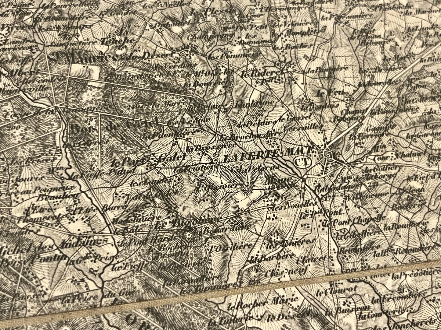 Carte geographique ancienne la Ferte-Mace