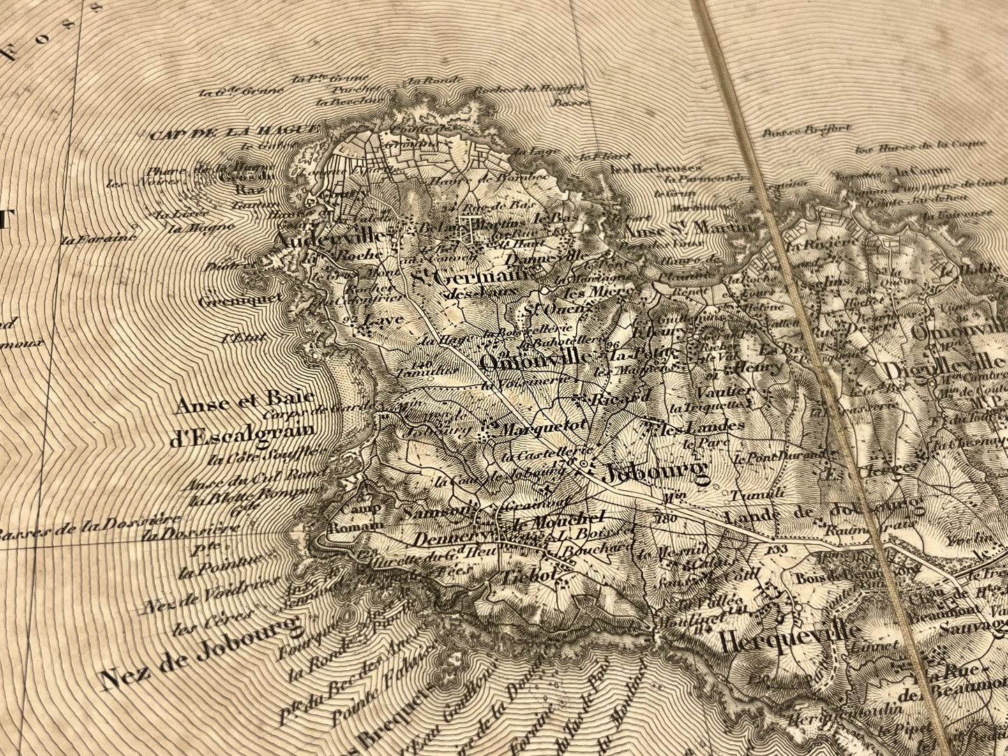 Carte geographique ancienne la Hague