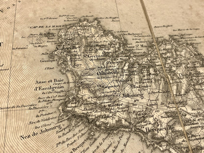 Carte geographique ancienne la Hague
