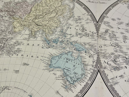 Carte geographique ancienne mappemonde