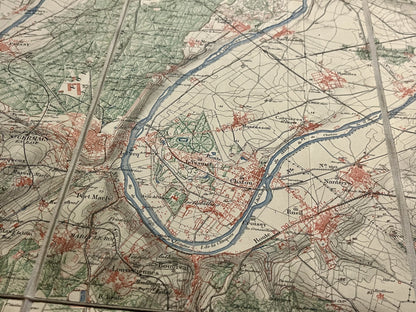 Carte geographique ancienne region parisienne