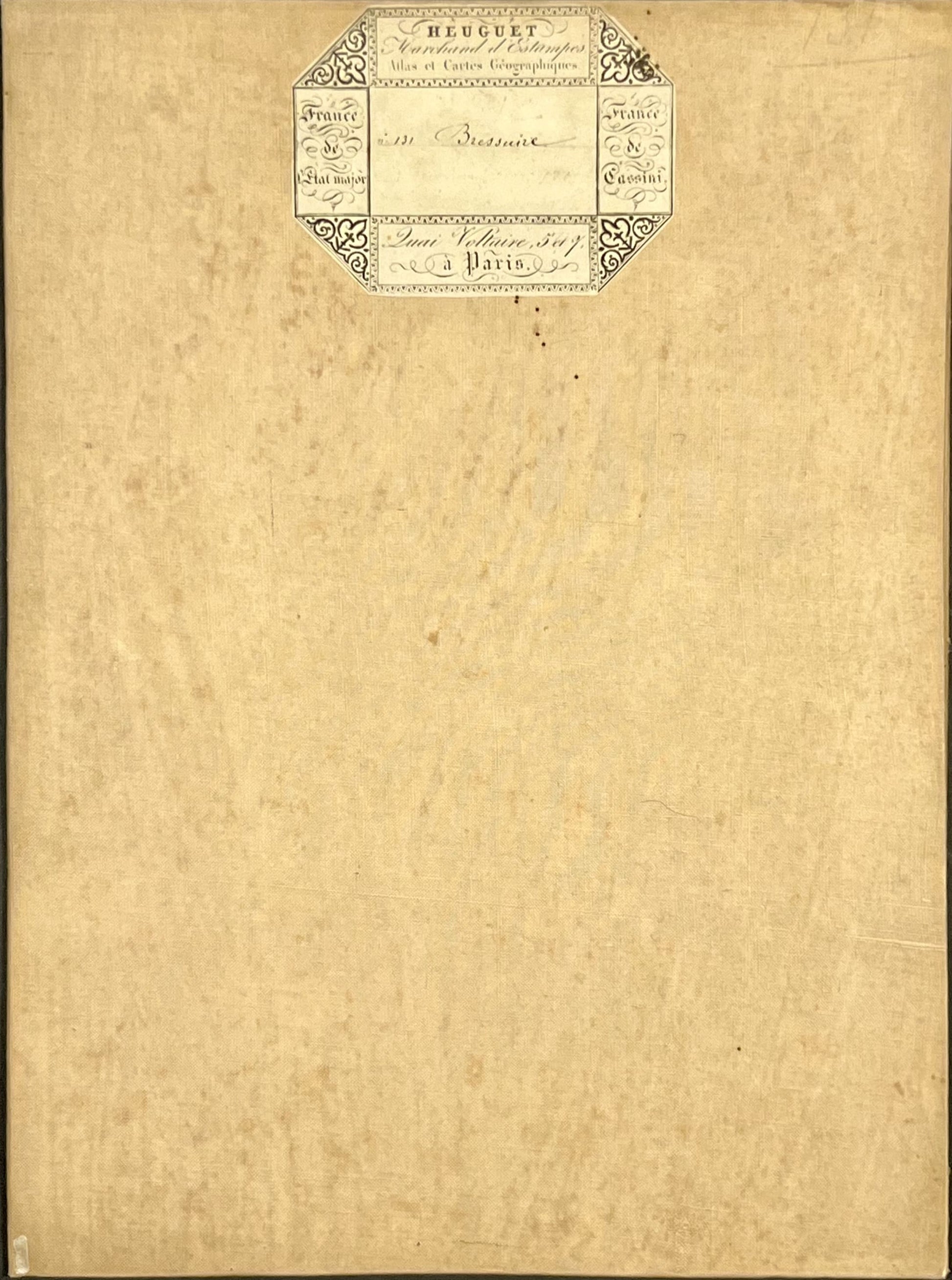 Carte geographique entoilee Bressuire
