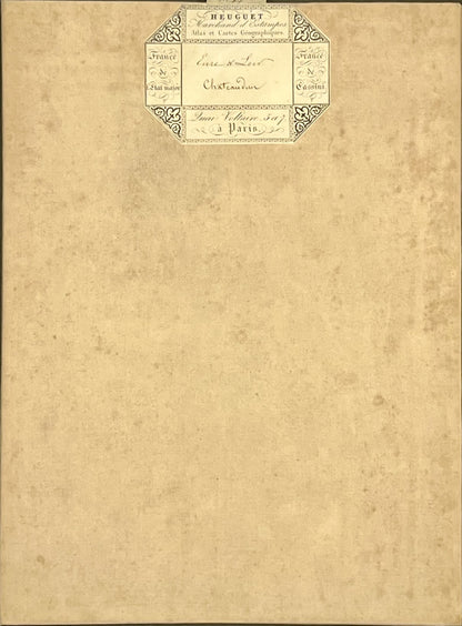 Carte geographique entoilee Chateaudun
