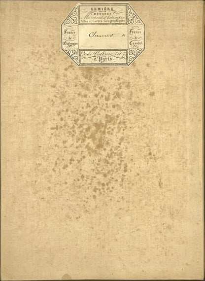 Carte geographique entoilee Chaumont