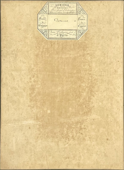 Carte geographique entoilee Coutances