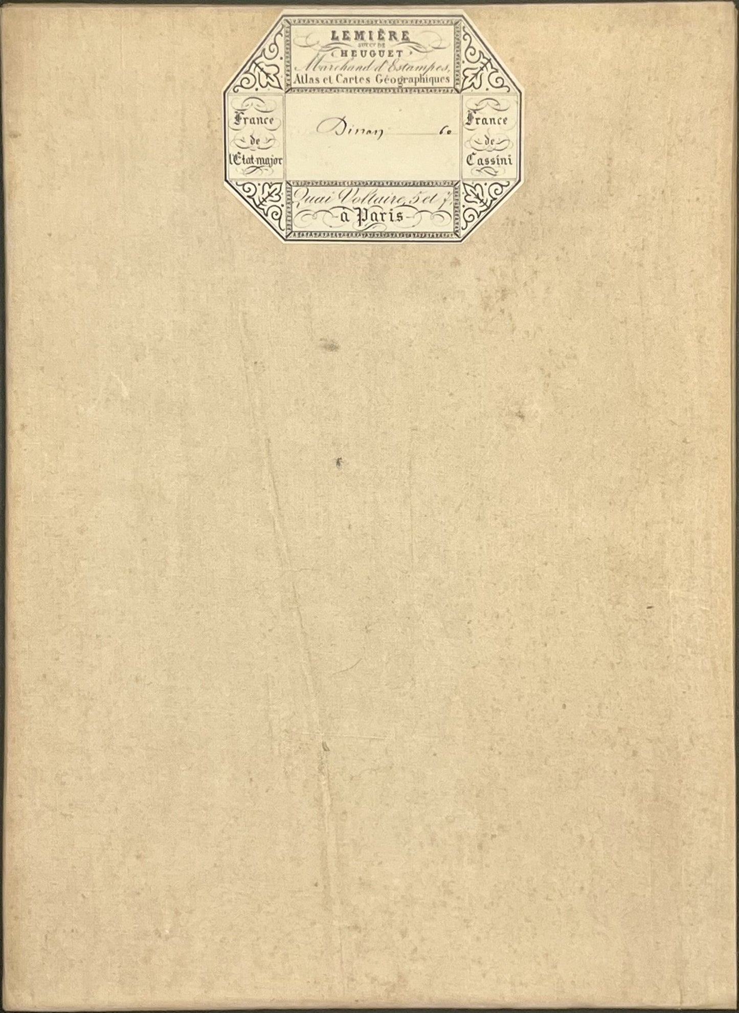 Carte geographique entoilee Dinan
