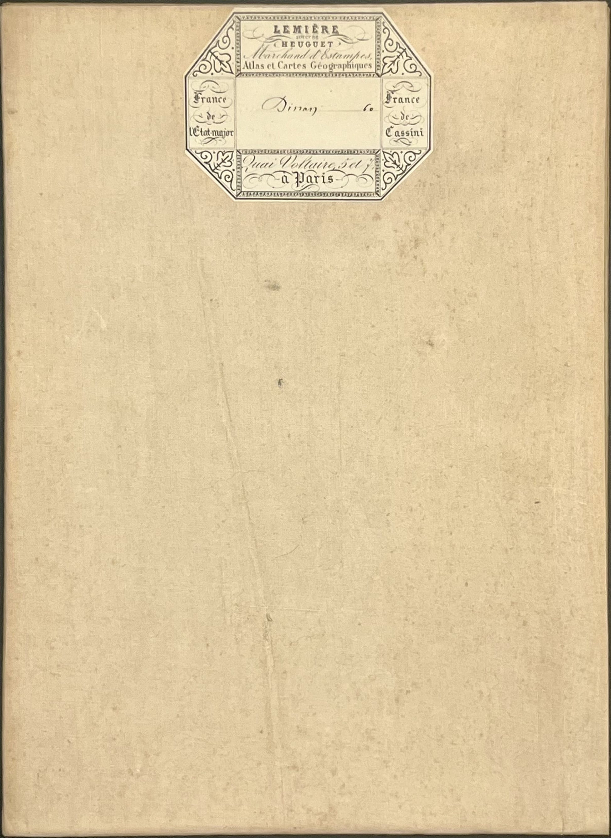 Carte geographique entoilee Dinan