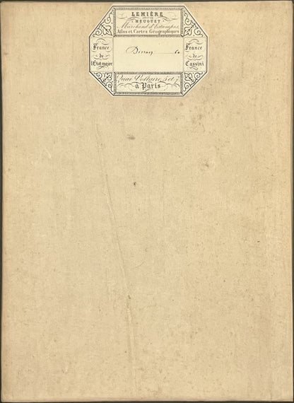 Carte geographique entoilee Dinan