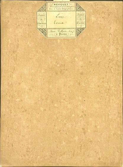 Carte geographique entoilee Evreux