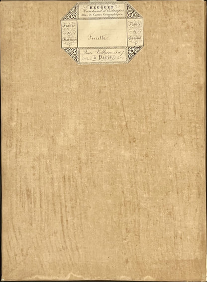 Carte geographique entoilee Ferrette