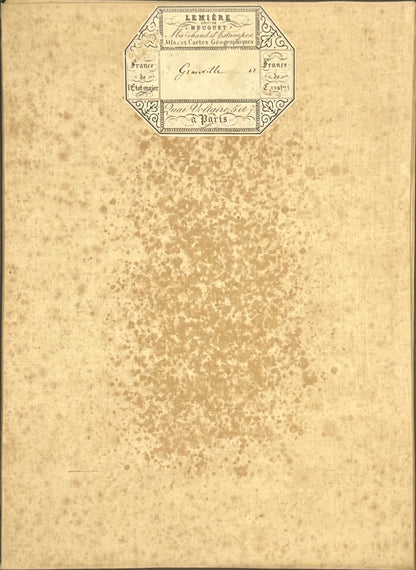 Carte geographique entoilee Granville