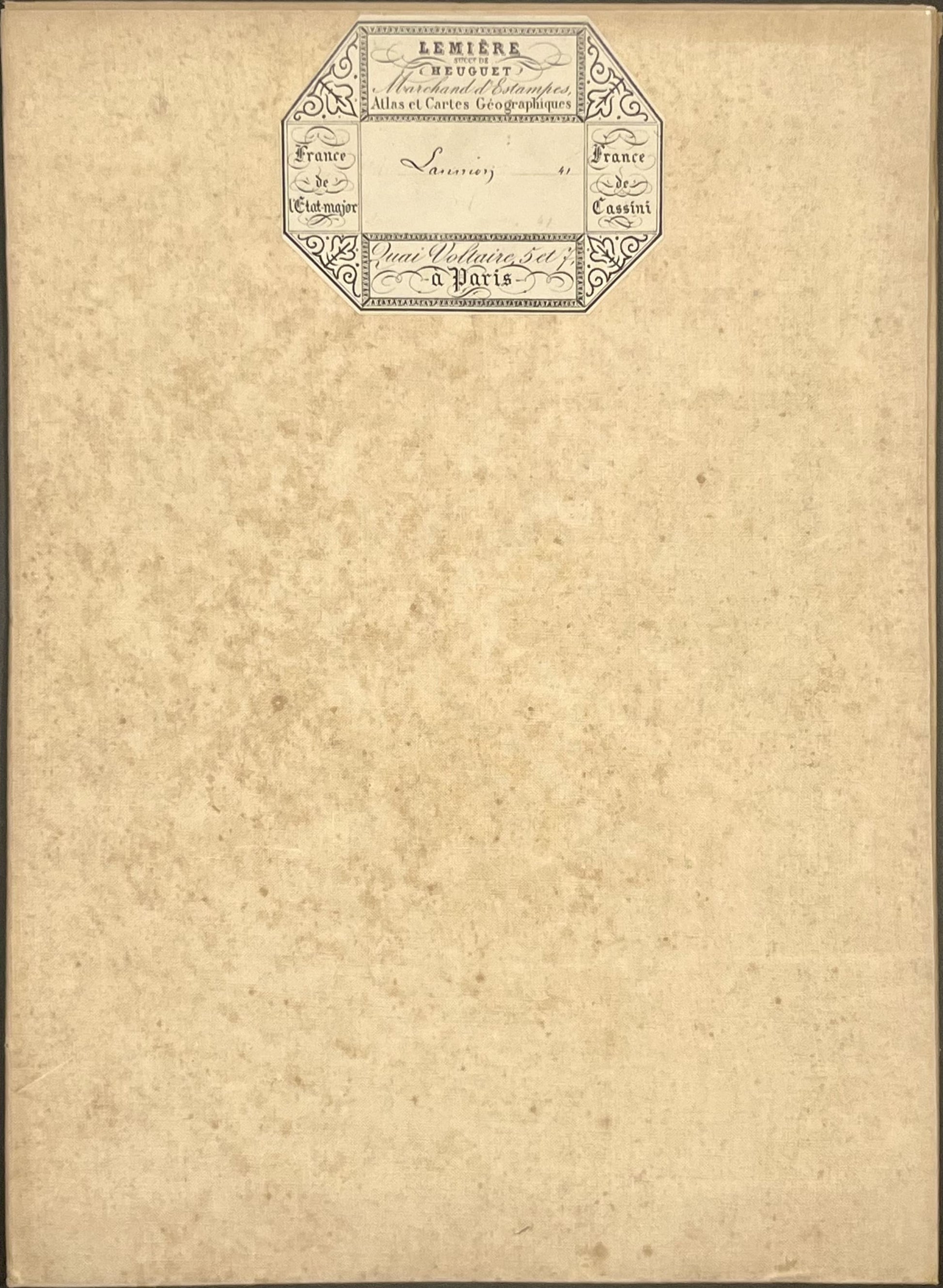 Carte geographique entoilee Lannion