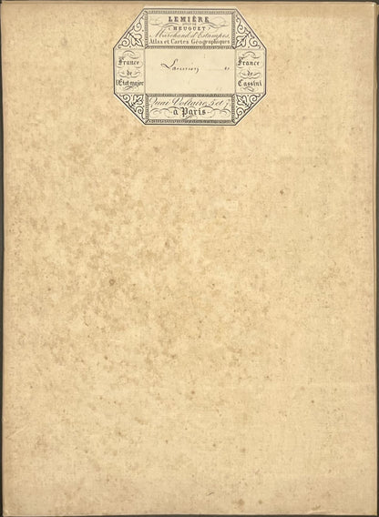 Carte geographique entoilee Lannion