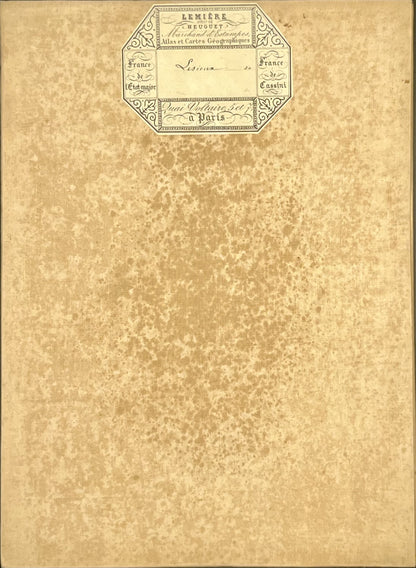 Carte geographique entoilee Lisieux
