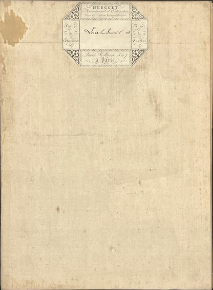 Carte geographique entoilee Lons-le-Saunier