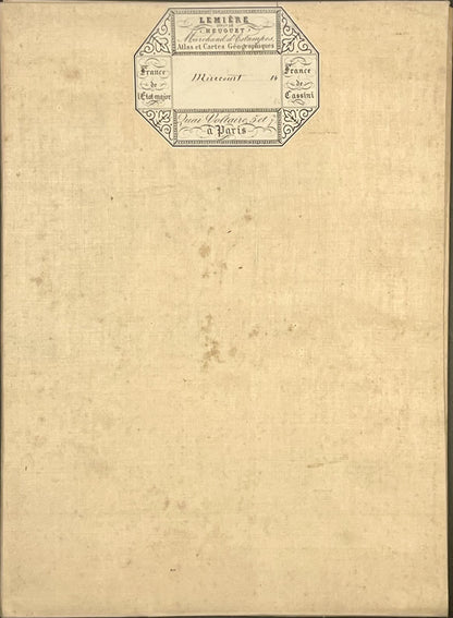 Carte geographique entoilee Mirecourt